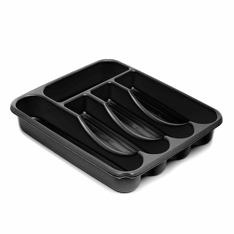 Rebrilliant 7 Textured Compartment Plastic Cutlery Tray Wayfair Canada